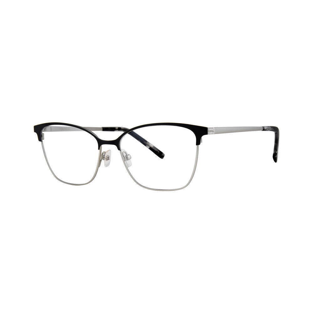 Vera Wang Brielle Eyeglasses Black-Silver 54mm